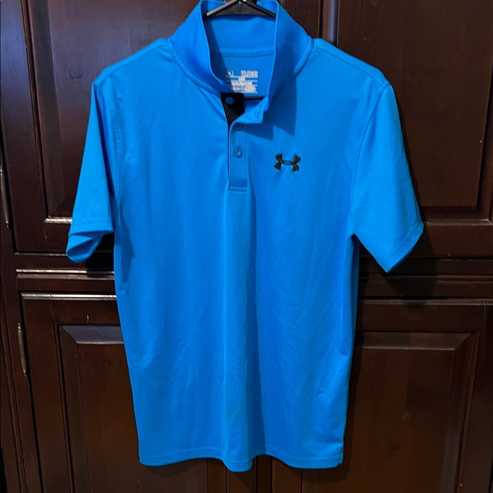 Youth Under Armour Vibrant Blue Performance Polo